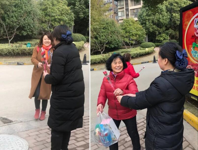 新长江物业开展“三八”妇女节送花活动